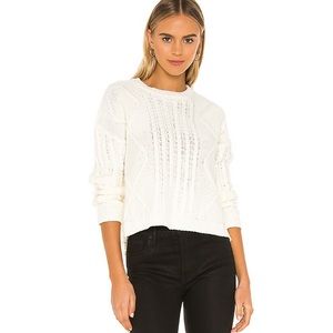 NWOT Reese Crew Neck Sweater in White